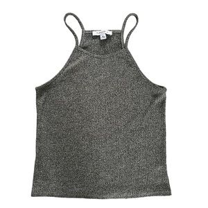 Purple Snow Grey Sweater Tank Top Stretchy Fabric Size XL Great Condition